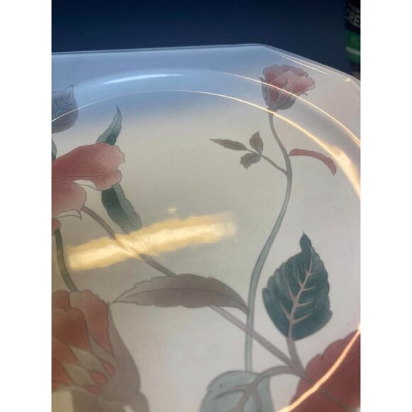 Mikasa Continental Silk Flowers F3003 Octagonal Salad Plate 8 inches - Picture 2 of 4